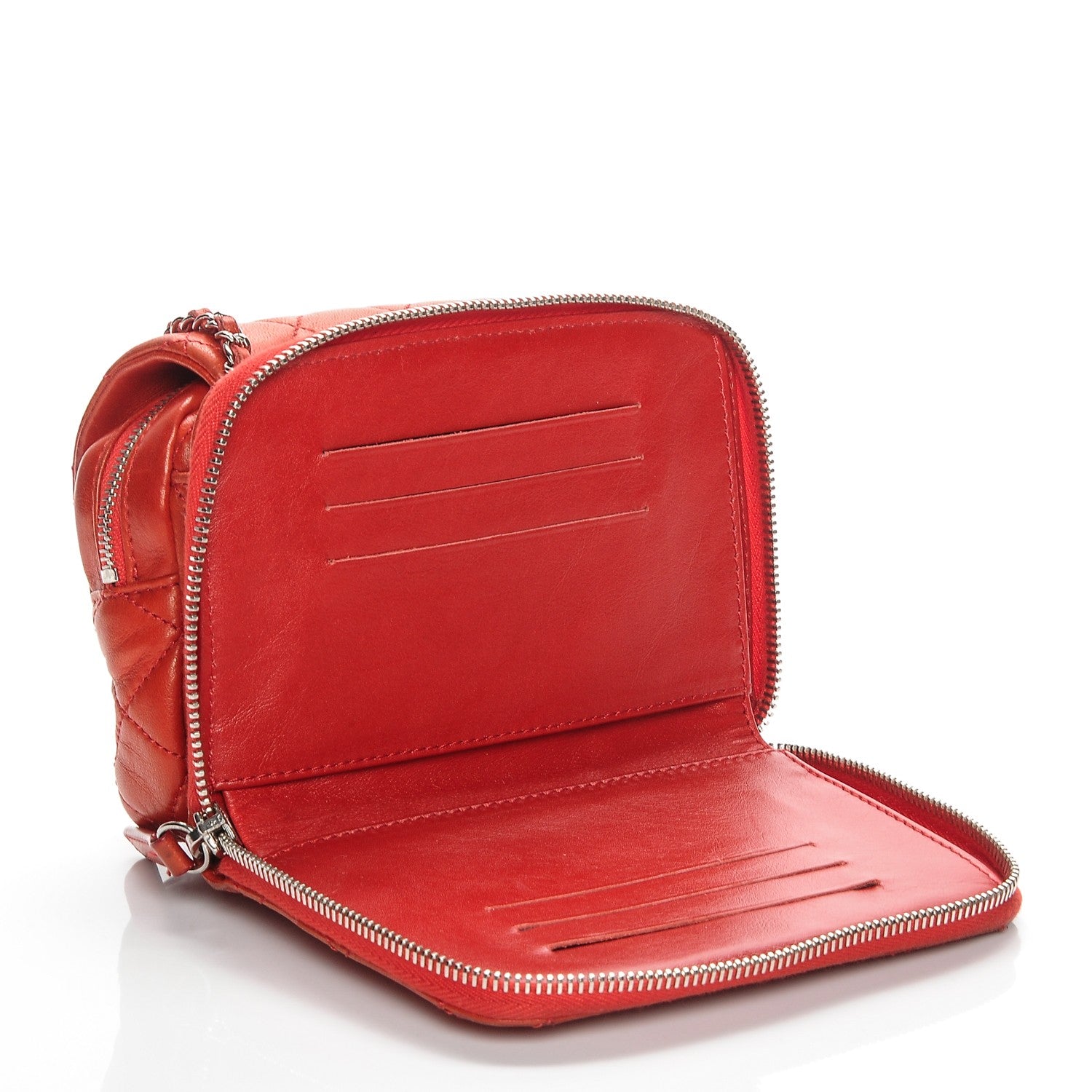 Chanel Lambskin Quilted New Mini Flap Red 5 of 10