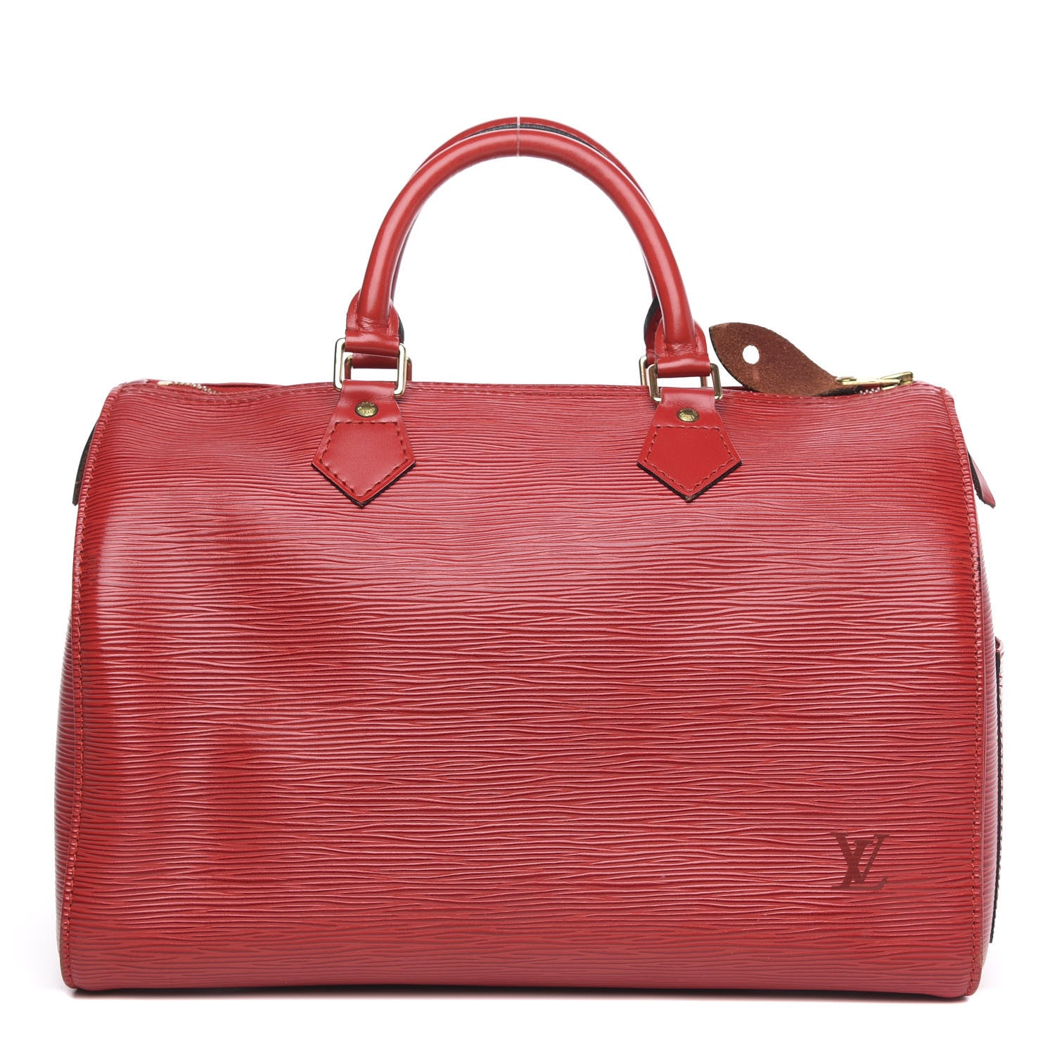 Louis Vuitton Epi Speedy 30 Castillan Red 1 of 17