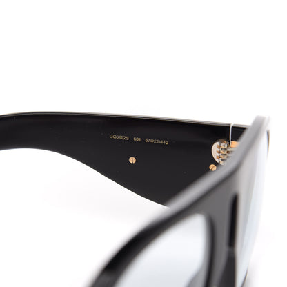 Gucci Oversized Aviator Sunglasses GG0152S Black 5 of 7
