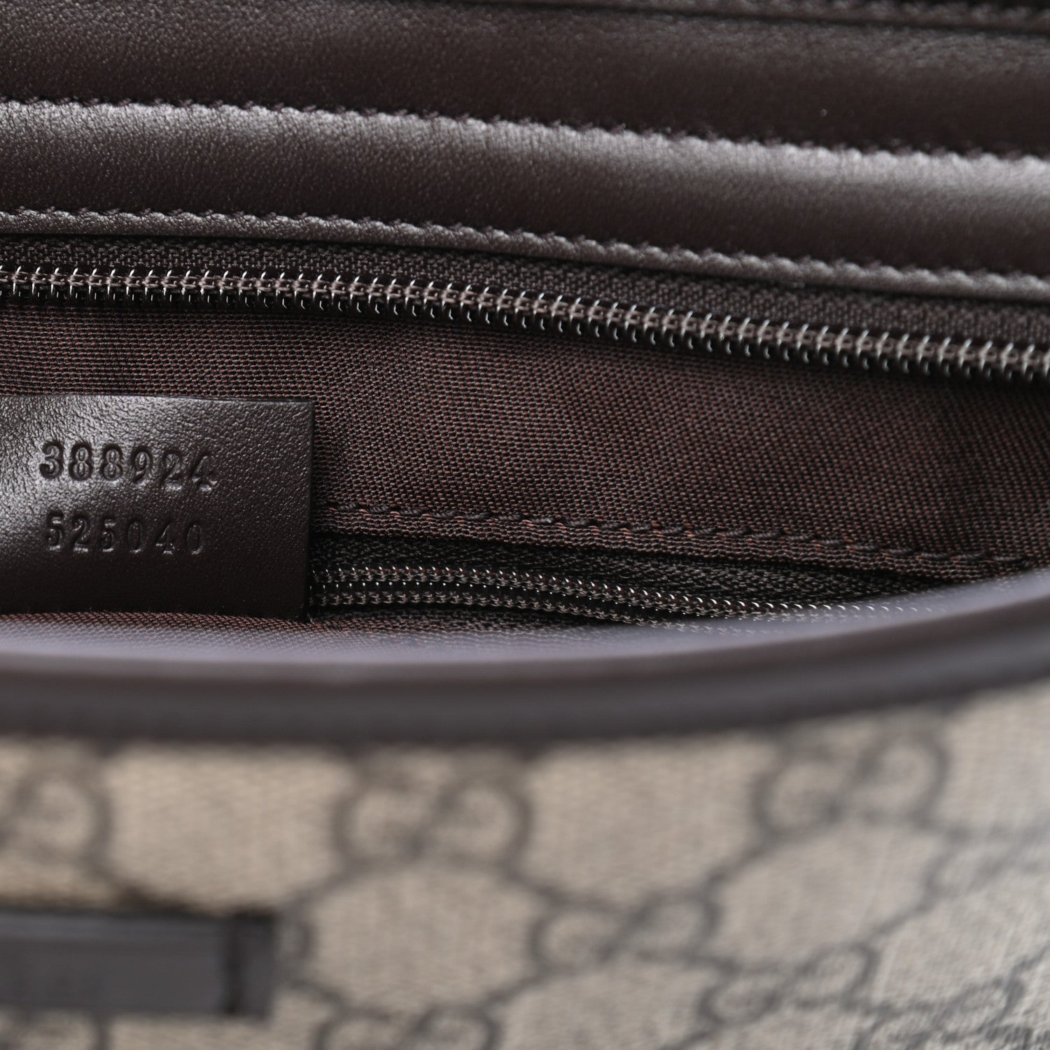 Gucci GG Plus Monogram Medium Flat Messenger Bag Dark Brown 6 of 6