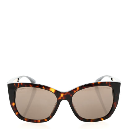 Chanel Acetate Butterfly Signature CC Sunglasses 5429-A Dark Tortoise 2 of 8