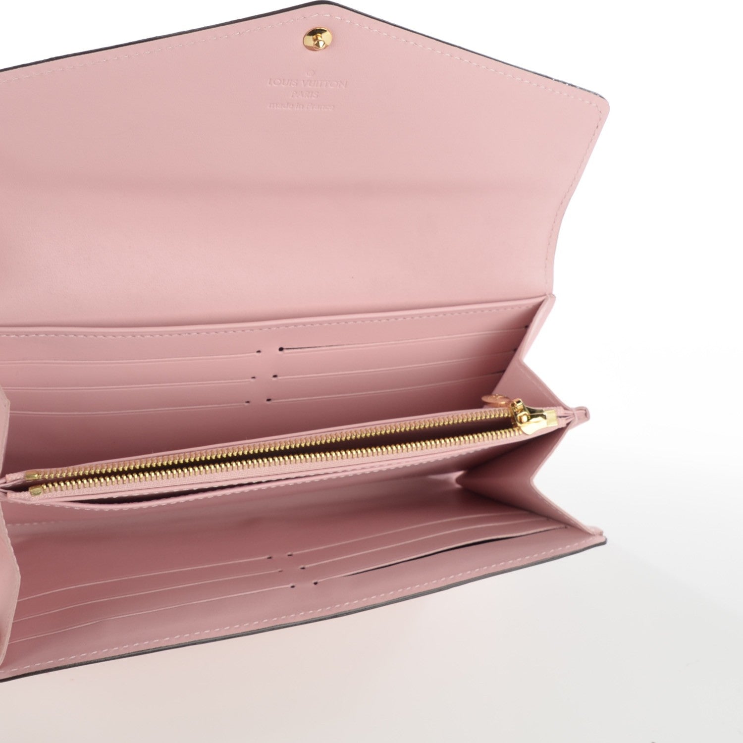 Louis Vuitton Vernis Sarah Wallet NM Rose Ballerine 6 of 9