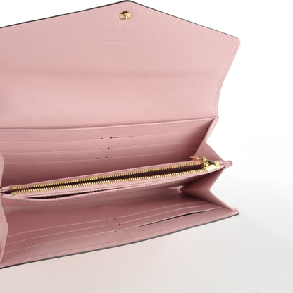Louis Vuitton Vernis Sarah Wallet NM Rose Ballerine 6 of 9