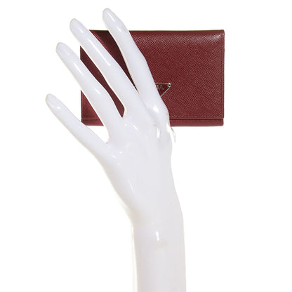 Prada Saffiano Card Holder Barolo 2 of 10