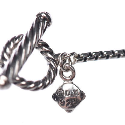 David Yurman Sterling Silver Black Onyx Green Hematite Elements Chain Necklace 5 of 5