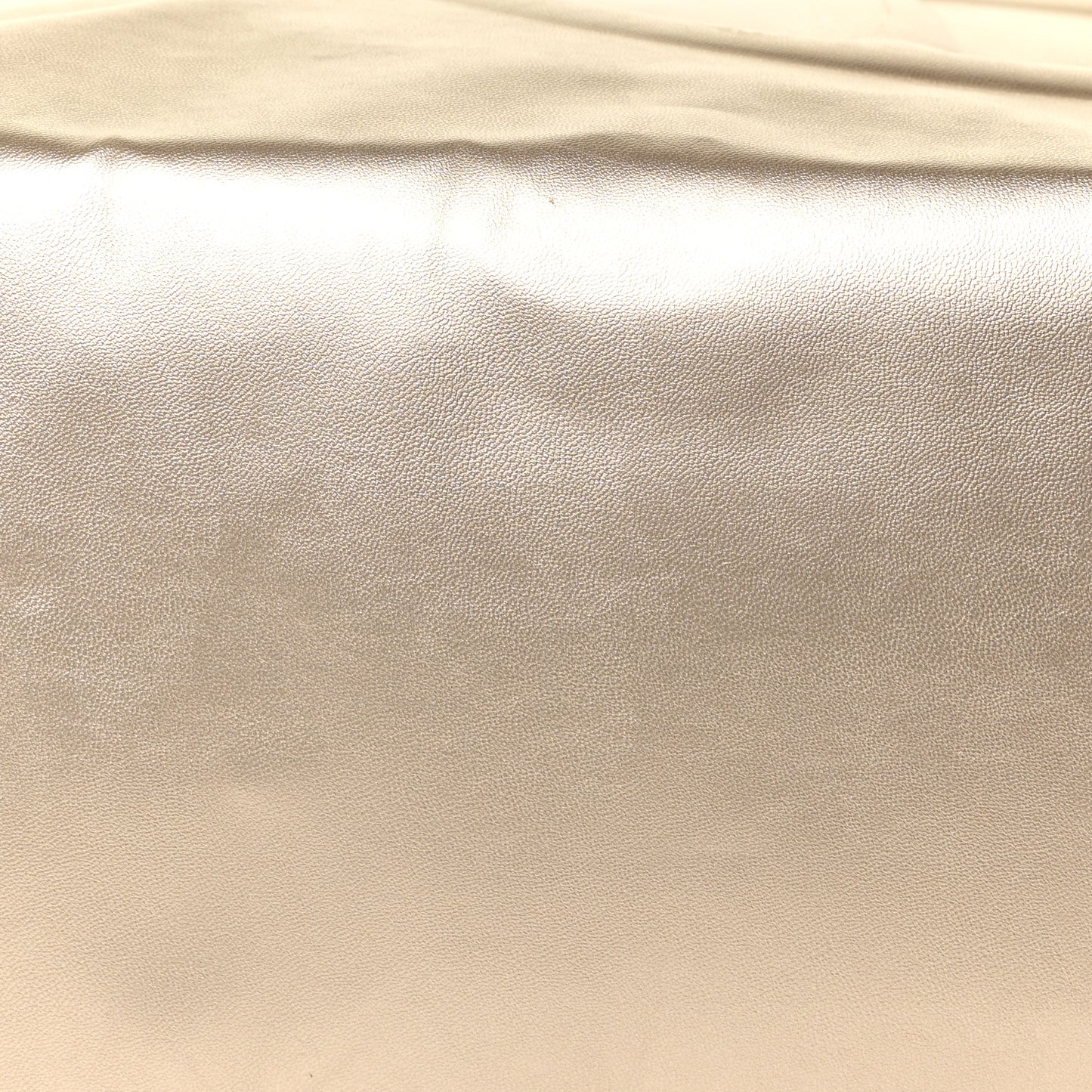 Metallic Vegan Leather Large Shopping Bag Gold