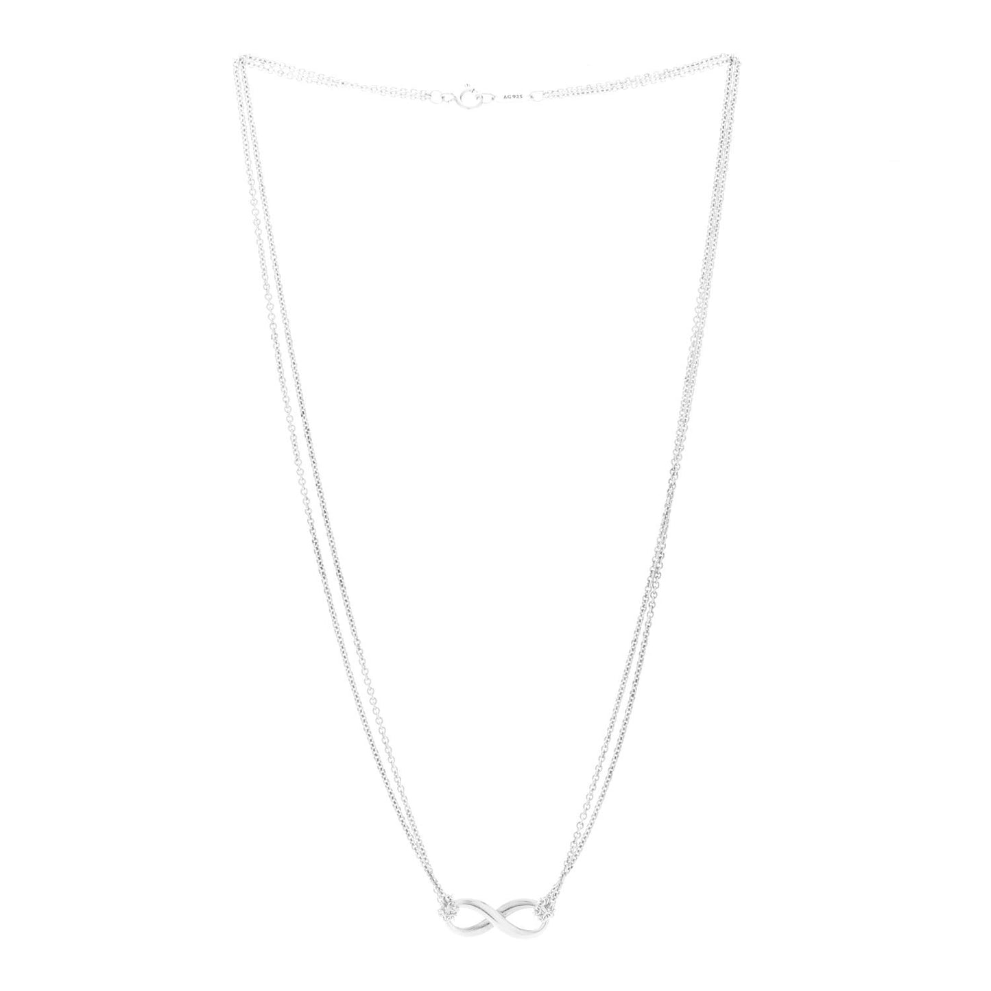 Sterling Silver Infinity Pendant Necklace