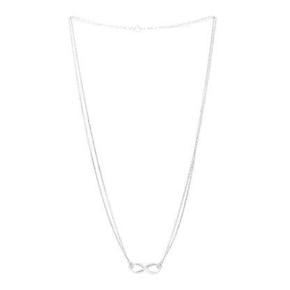 Tiffany Sterling Silver Infinity Pendant Necklace 3 of 5