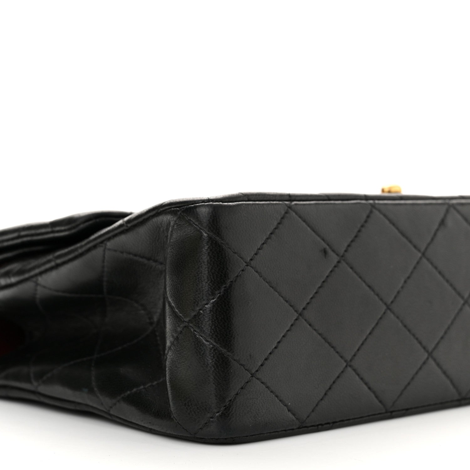 Chanel Lambskin Quilted Medium Double Flap Black 9 of 10