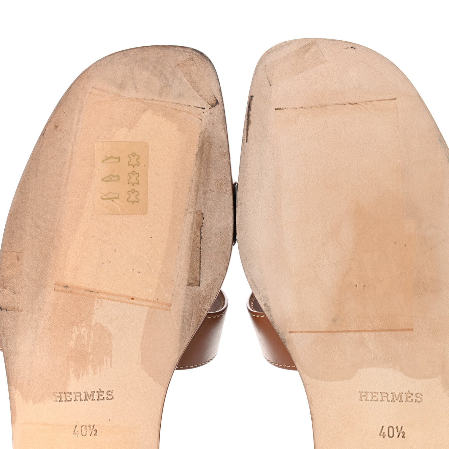 Box Calfskin Oran Sandals 40.5 Gold