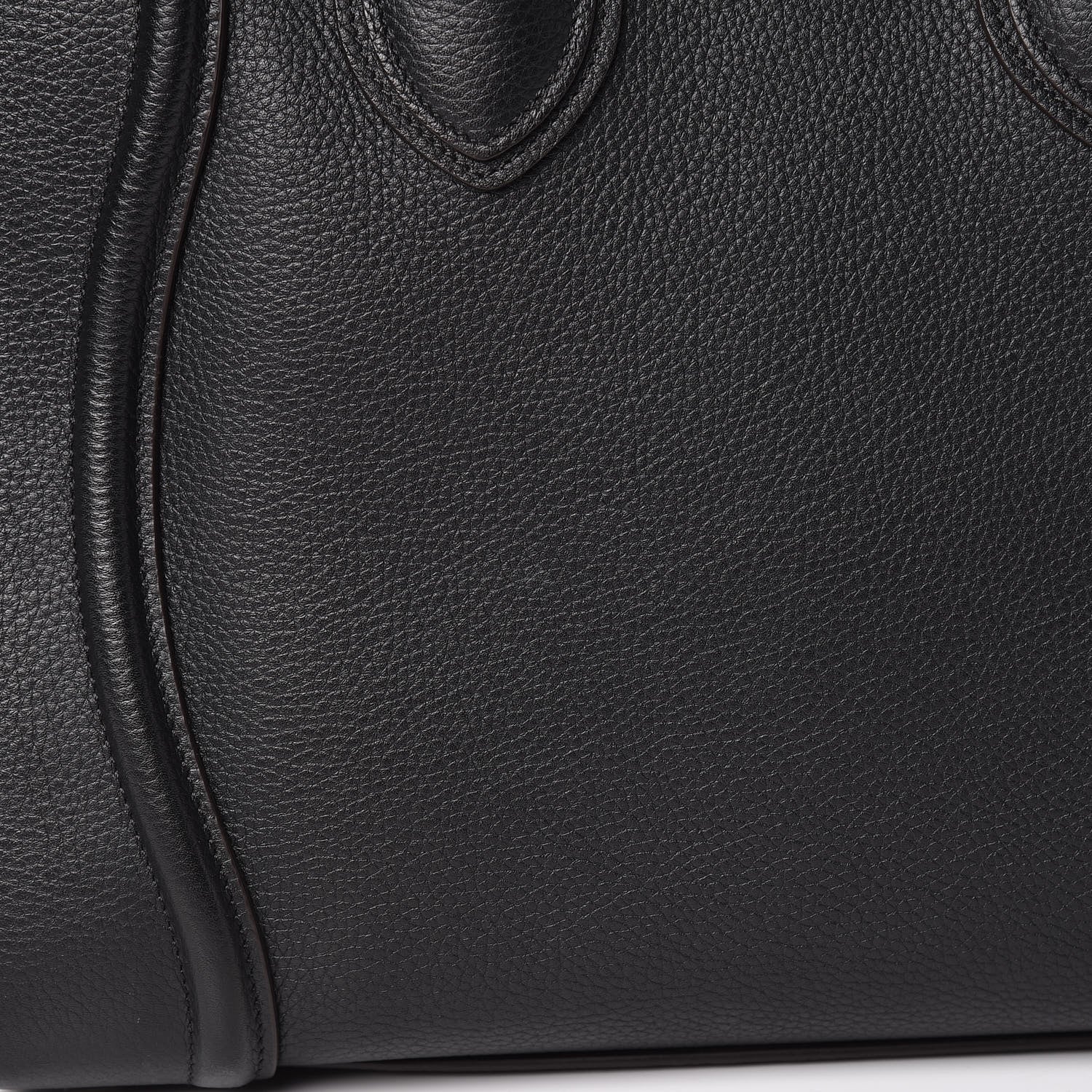 Celine Drummed Calfskin Mini Luggage Black 9 of 13