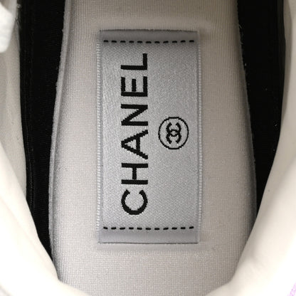 Chanel Cotton High Top Sneakers 38 Purple White 7 of 13