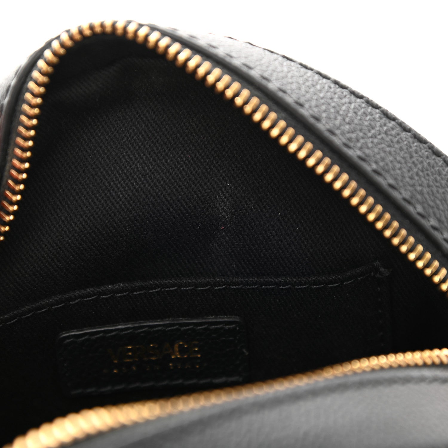 Versace Calfskin La Medusa Round Camera Bag Black 8 of 9