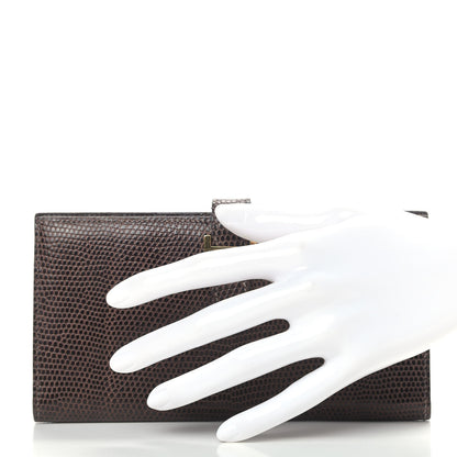 Hermes Lizard Bearn Wallet Havane 2 of 6