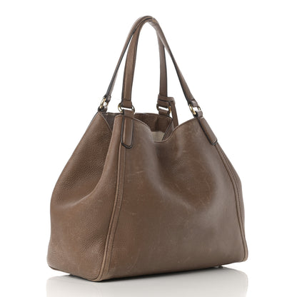 Gucci Pebbled Calfskin Medium Soho Shoulder Bag Brown 3 of 24