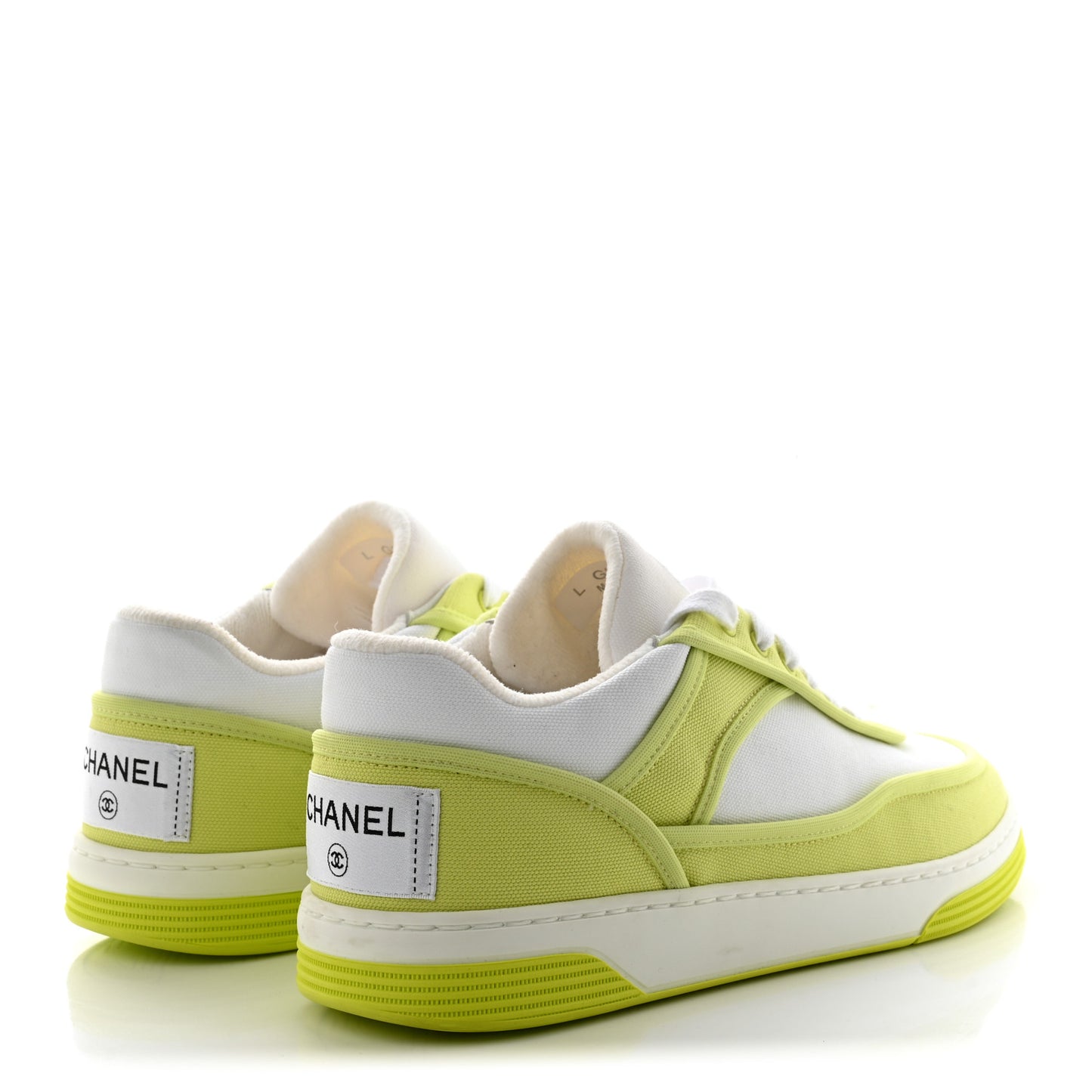 Fabric Womens Logo Sneakers 37 Green