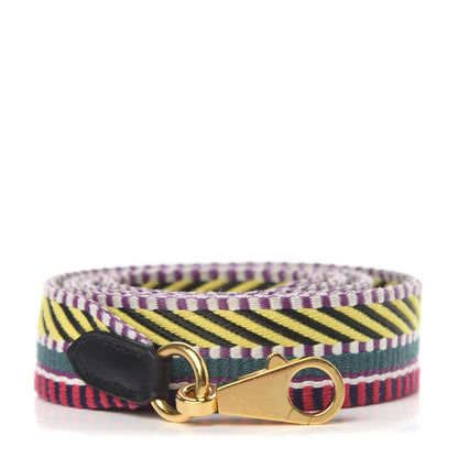 Hermes Toile Swift 25mm Sangle Cavale Shoulder Strap Multicolor Black 1 of 4