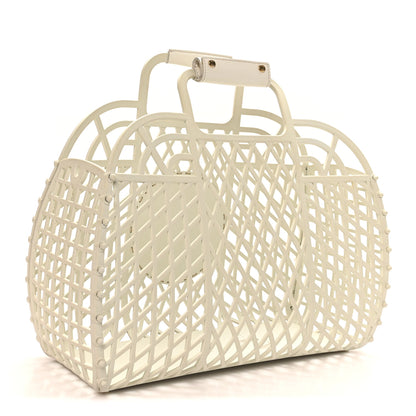 Fendi Recycled Plastic Vitello Liberty Matte Medium Fendi Basket White Ice 3 of 8