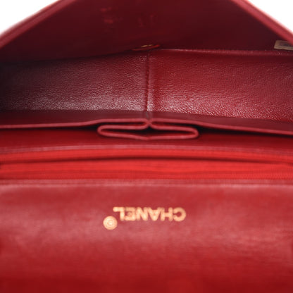 Chanel Lambskin Quilted Small Single Flap Red 5 of 14