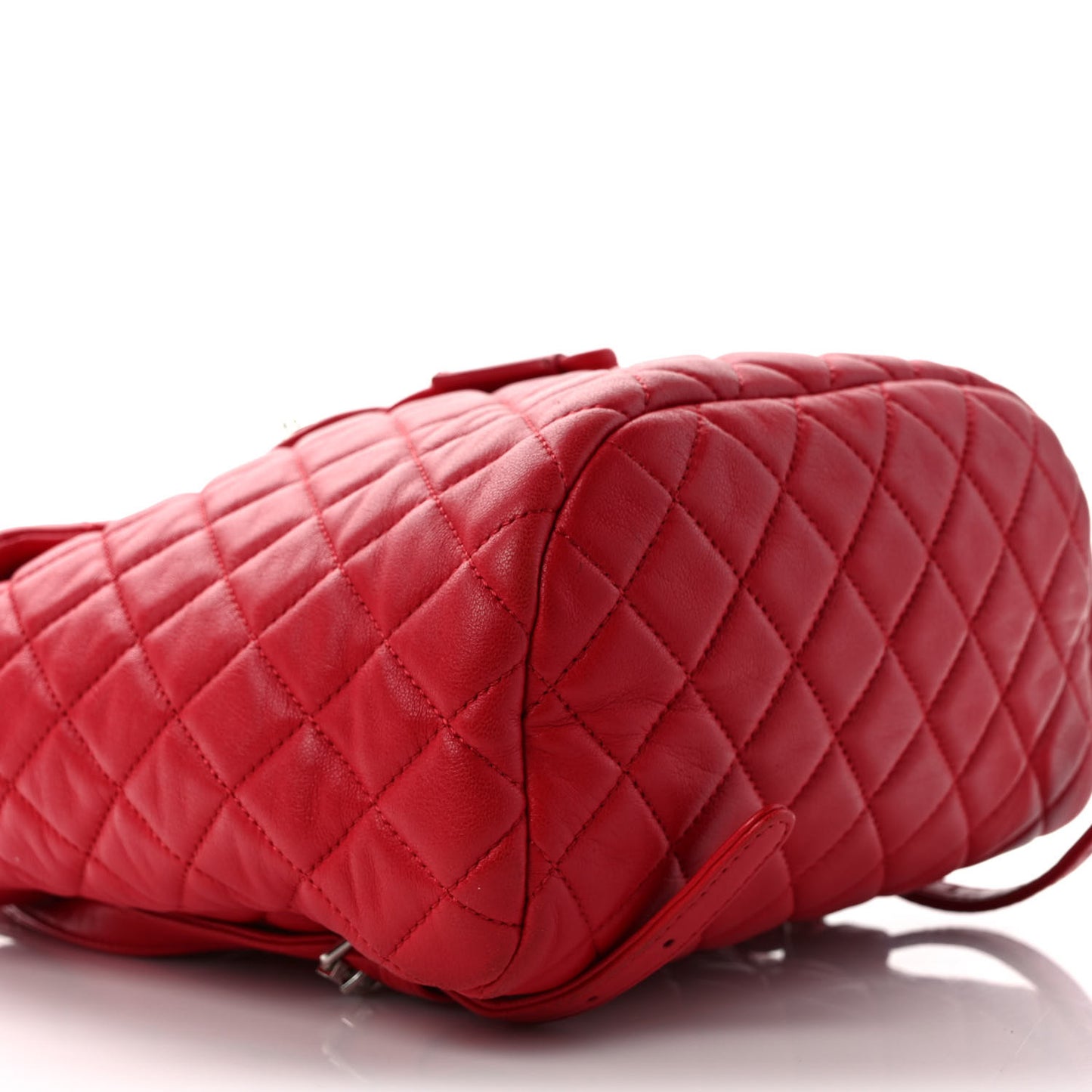 Lambskin Quilted Small Urban Spirit Backpack Red