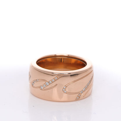 Chopard 18k Rose Gold Chopardissimo Diamonds Spinning Ring 53 6.5 4 of 6
