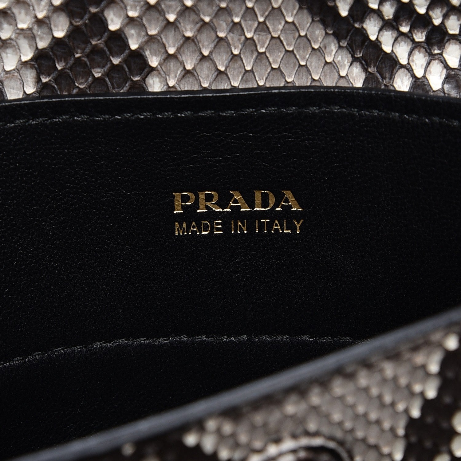 Prada Python Large Double Bag Roccia 9 of 13
