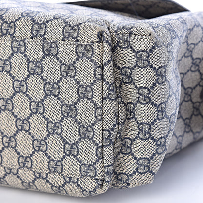 Gucci GG Plus Monogram Messenger Diaper Bag Navy 11 of 13