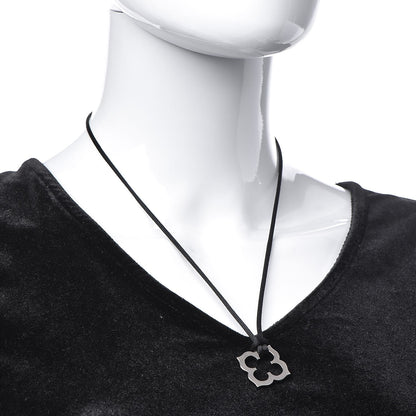 Cartier 18K White Gold Clover Necklace 2 of 5