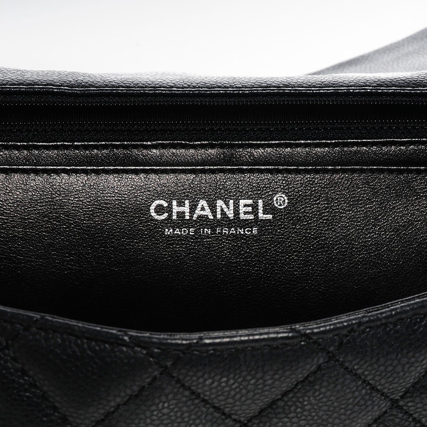 Washed Caviar Maxi Single Flap Black