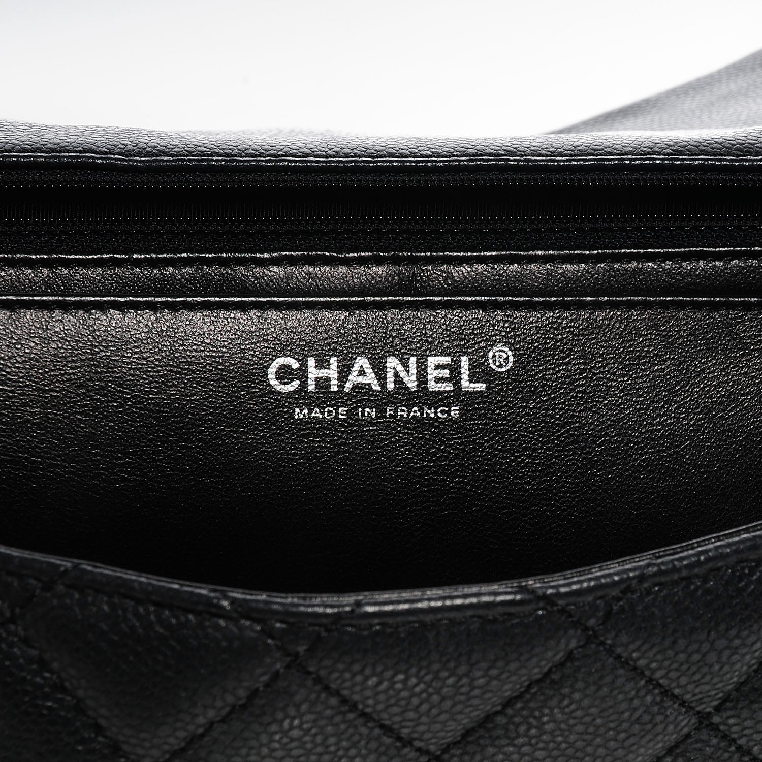 Chanel Washed Caviar Maxi Single Flap Black 6 of 8