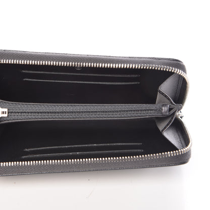 Chanel Metallic Caviar Quilted Medium Zip Around Wallet Dark Grey 5 of 10
