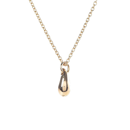 Tiffany 18K Yellow Gold 8mm Elsa Peretti Teardrop Pendant Necklace 4 of 7