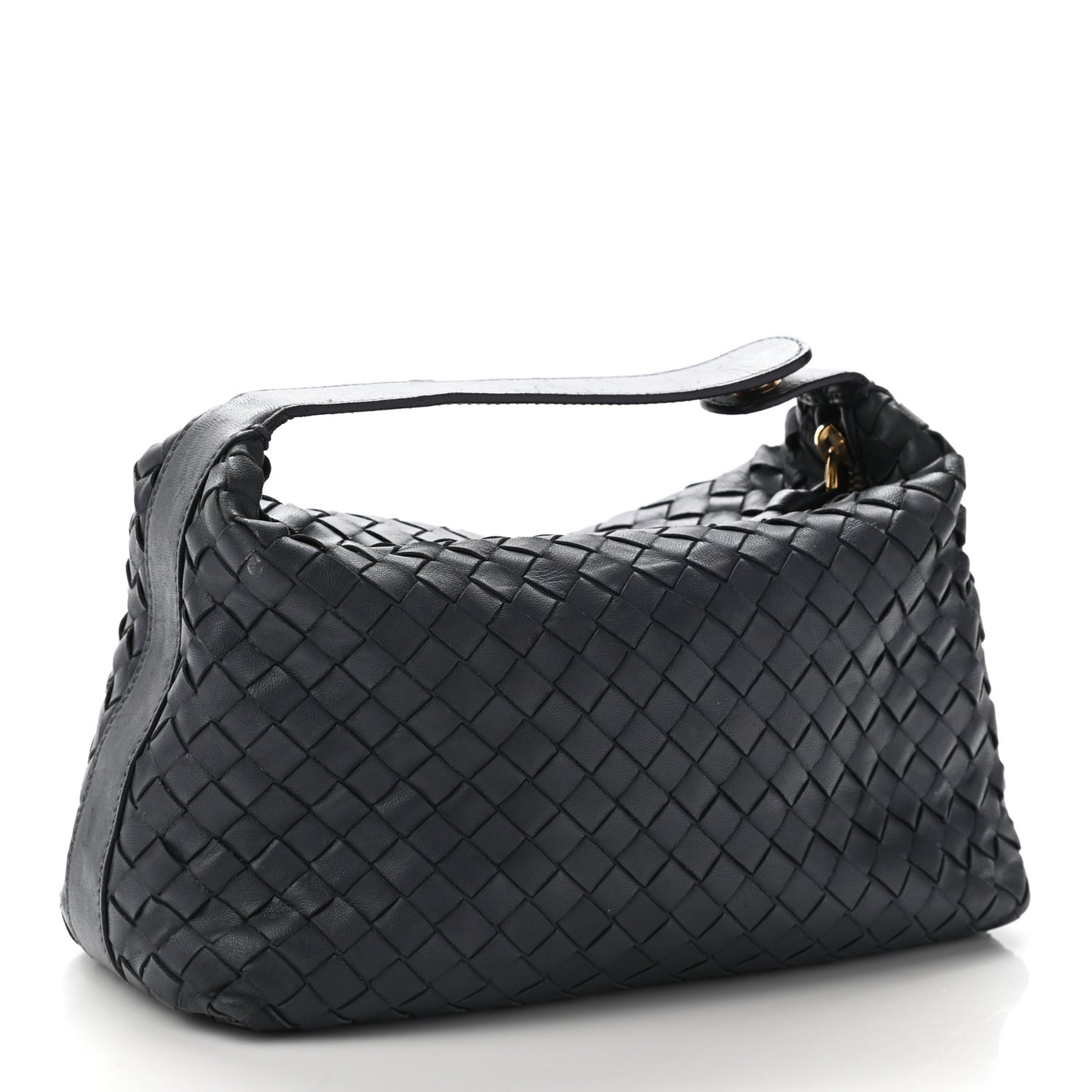 Nappa Intrecciato Large Cosmetic Case Ebano