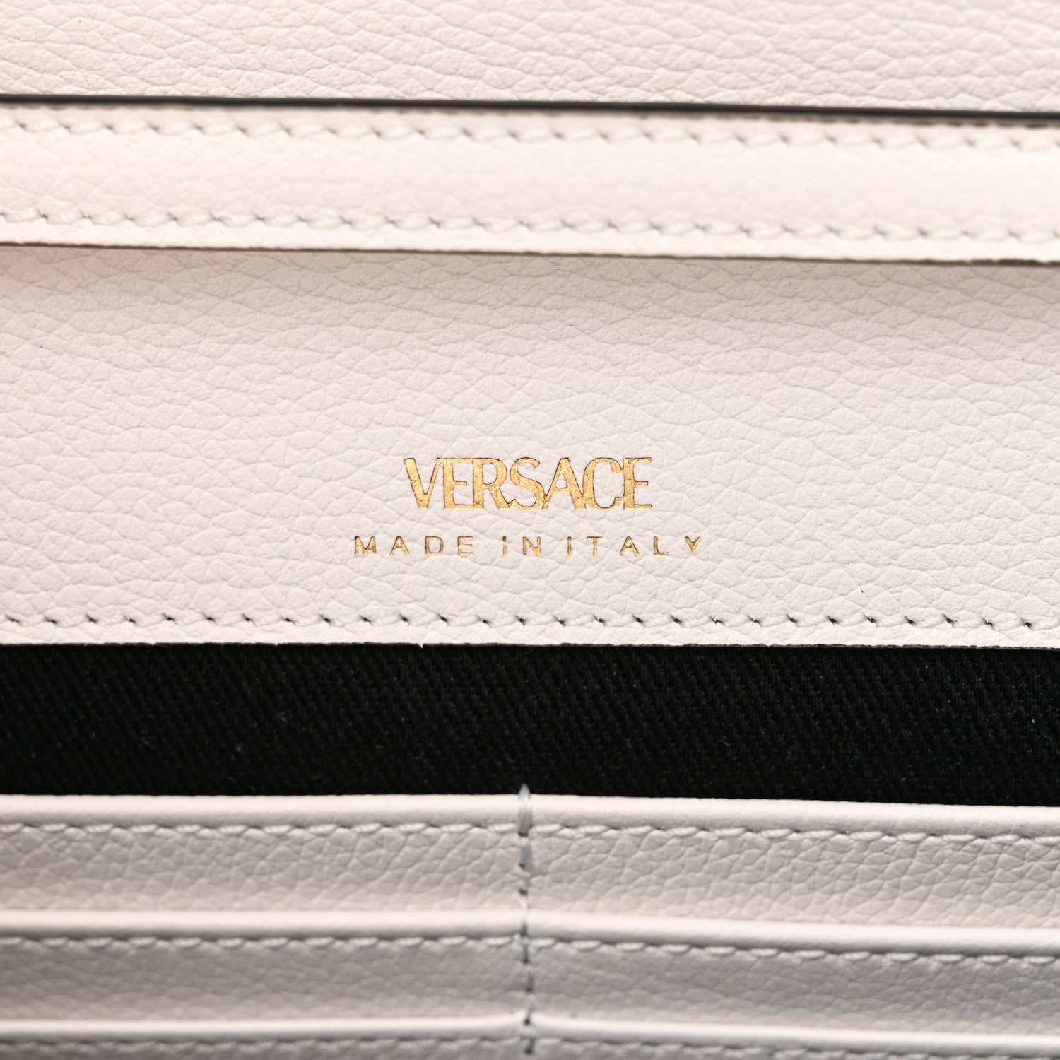 Versace Grained Calfskin La Medusa Crossbody Bag White 6 of 9