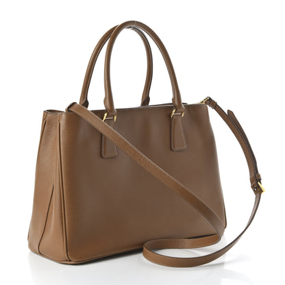 Prada Saffiano Lux Medium Tote Caramel 3 of 9