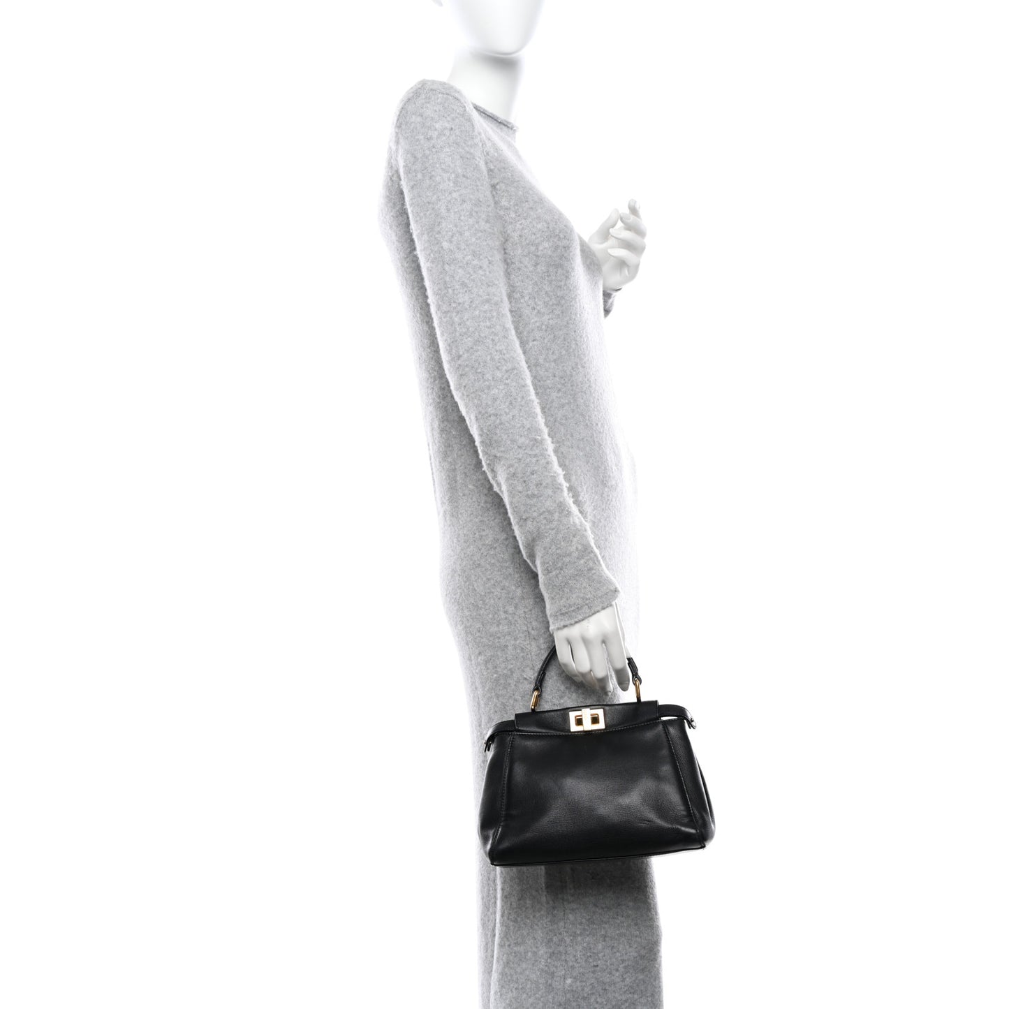 Nappa Mini Peekaboo Iconic Satchel Black