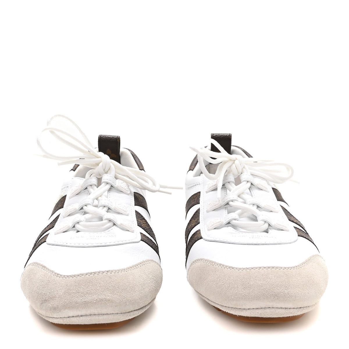 Monogram Calfskin Womens LV Sneakerina 40 White