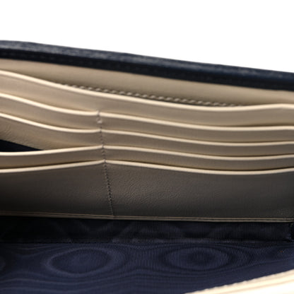 Gucci Vintage Effect Calfskin Matelasse Diagonal Torchon GG Marmont Chain Wallet Mystic White Blue Agata 5 of 10