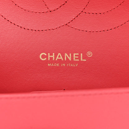 Chanel Caviar Quilted Jumbo Double Flap Dark Pink 6 of 11