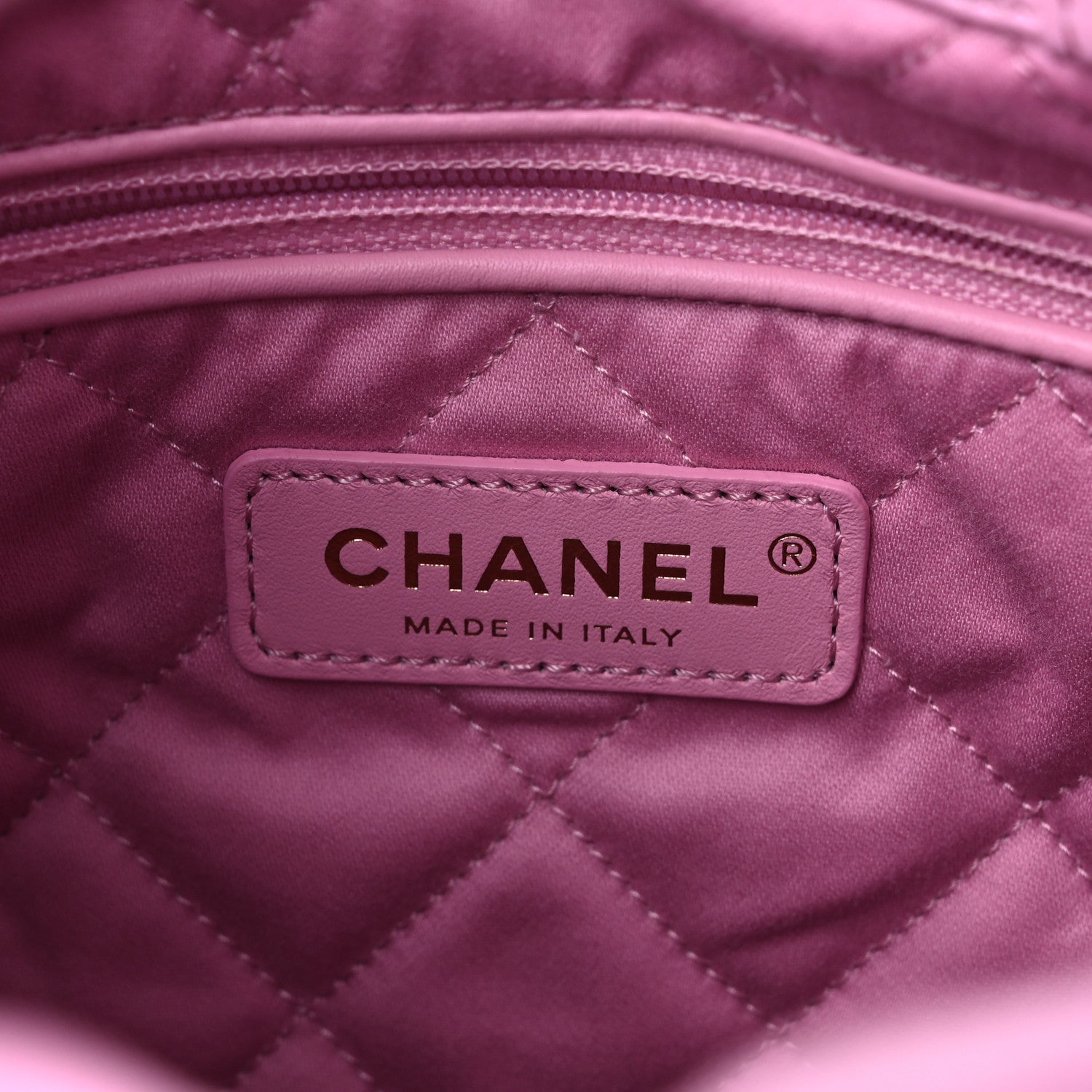 Chanel Shiny Calfskin Quilted Chanel 22 Backpack Lilac 6 of 10