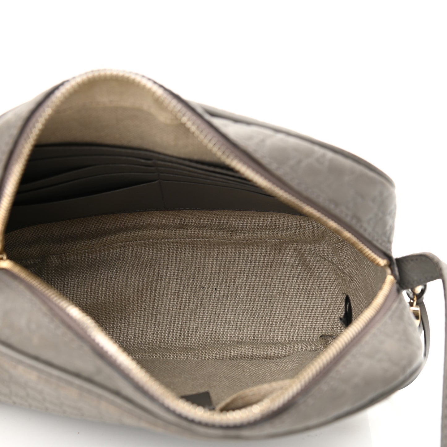 Microguccissima Mini Bree Messenger Bag Grey
