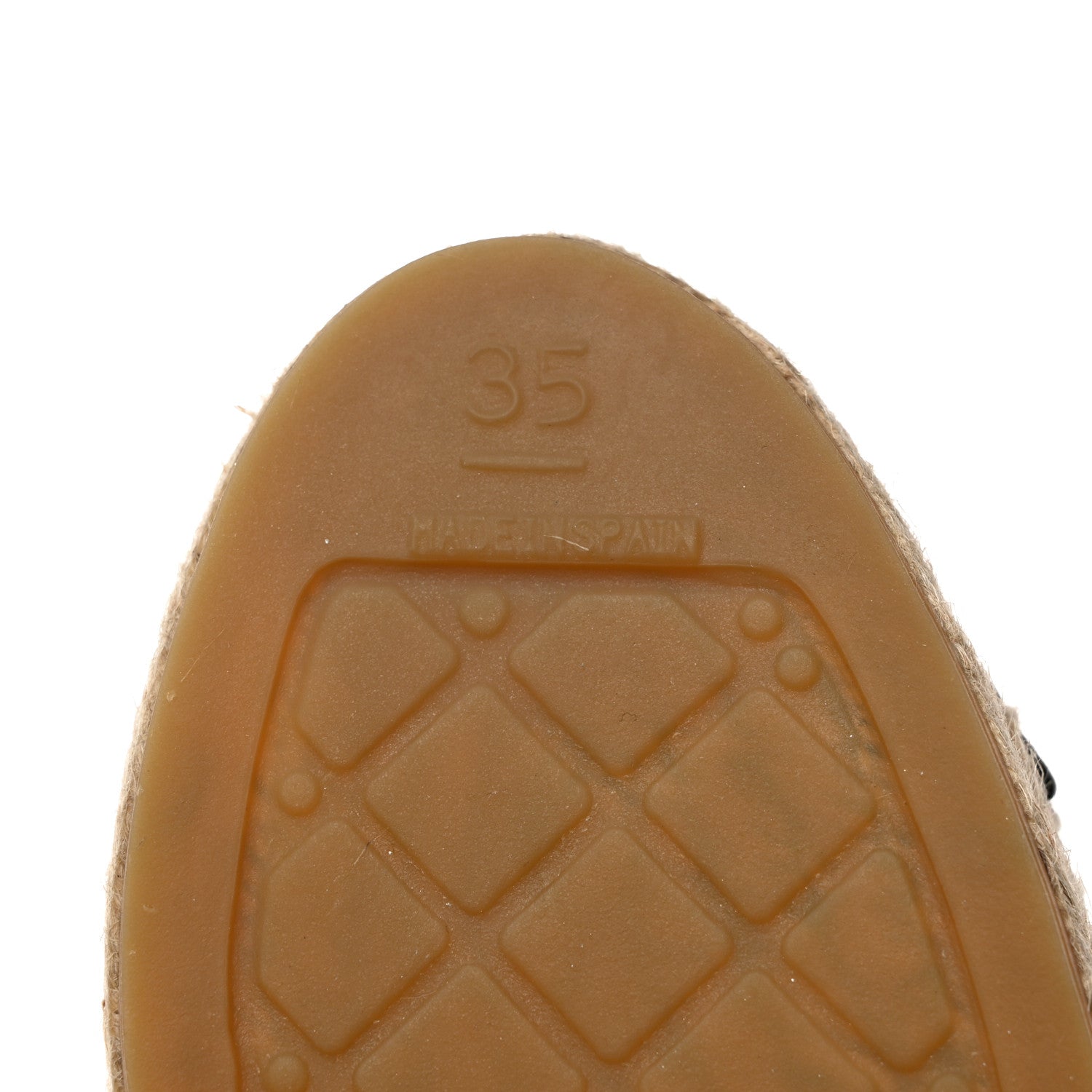 Chanel Lambskin Grosgrain Quilted CC Chain Espadrilles 35 Black 10 of 11