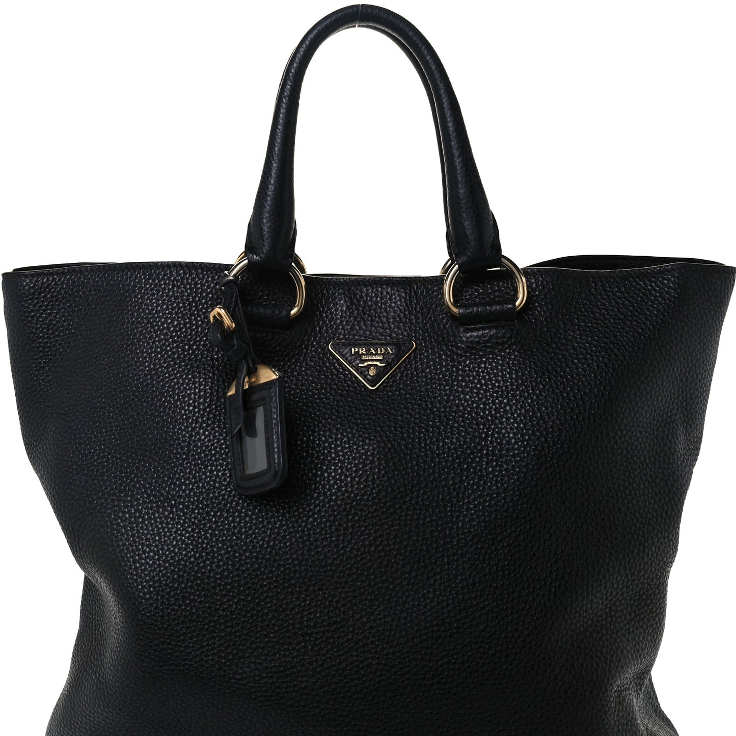 Vitello Daino Tote Black
