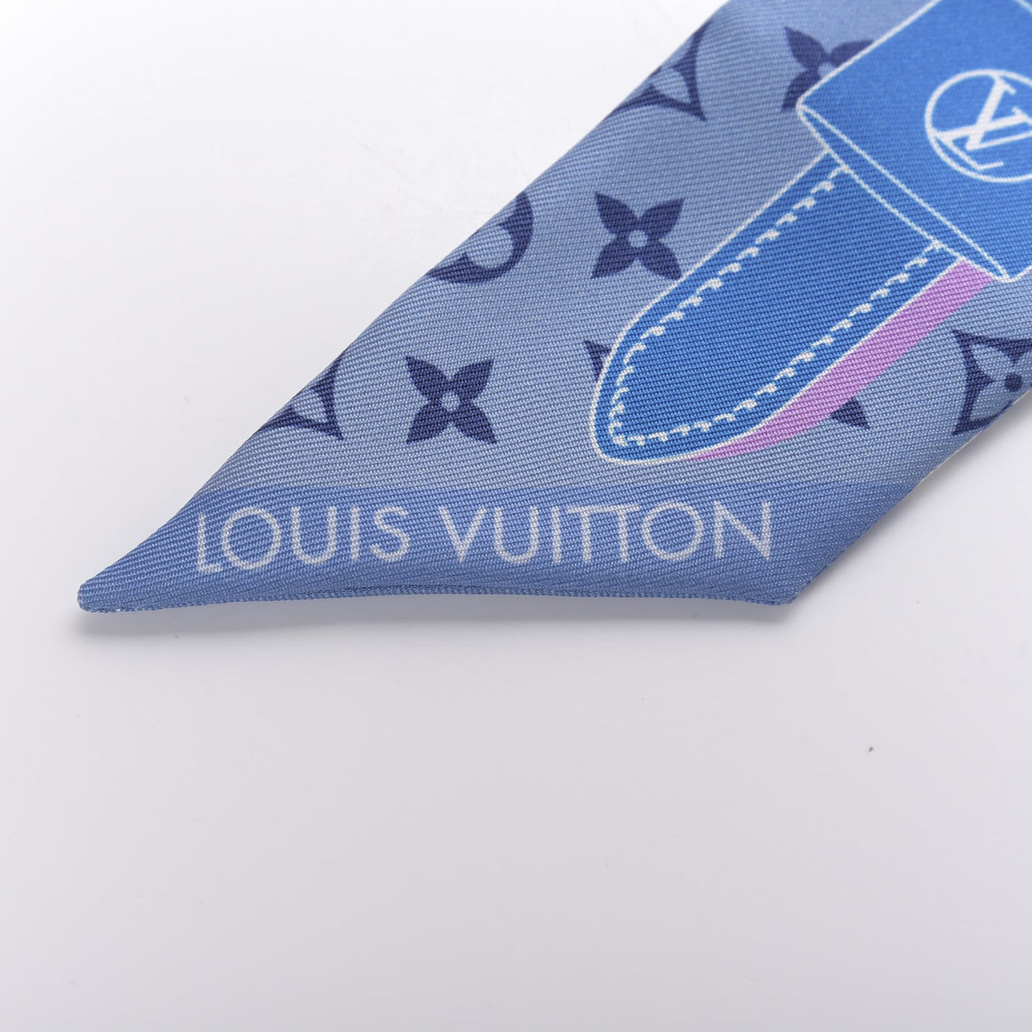 Silk Monogram Rising Confidential BB Bandeau Denim