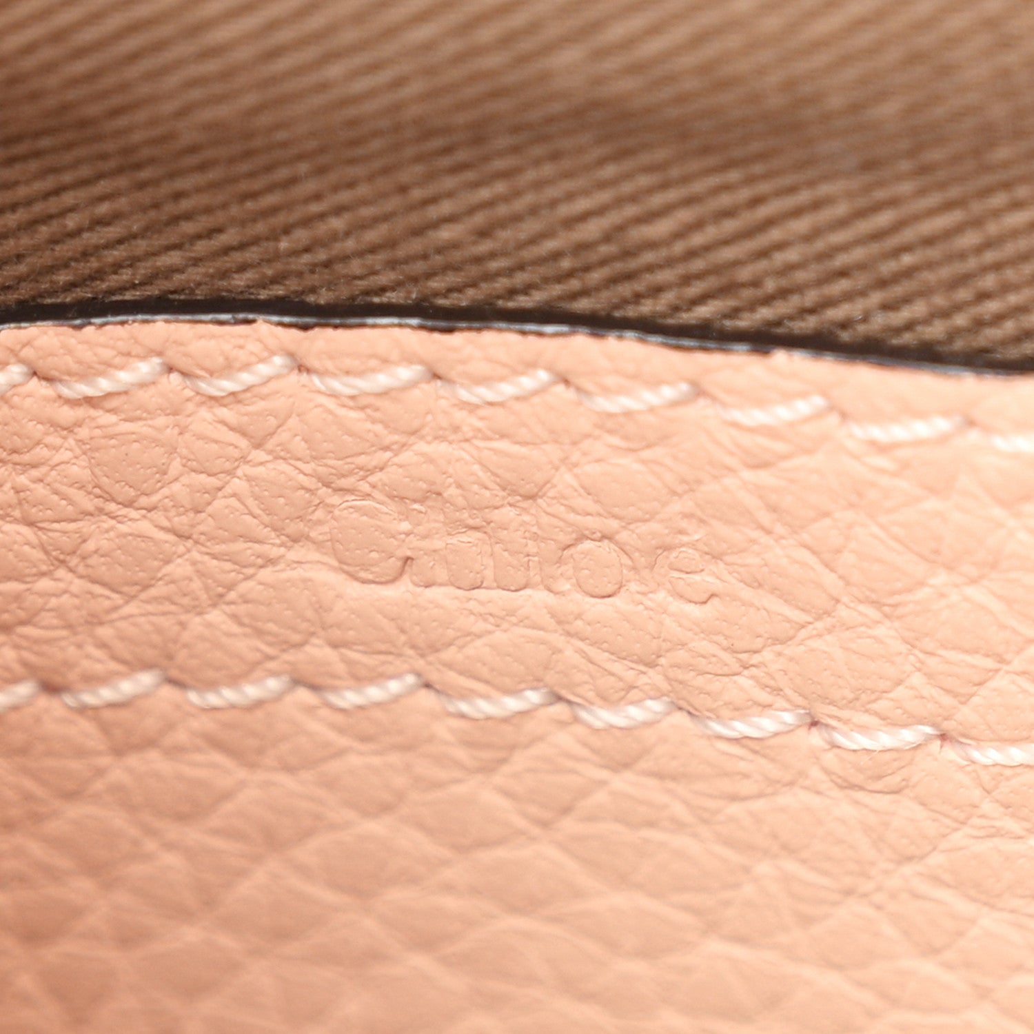 Chloe Calfskin Mini Marcie Round Crossbody Bag Blush Nude 6 of 11