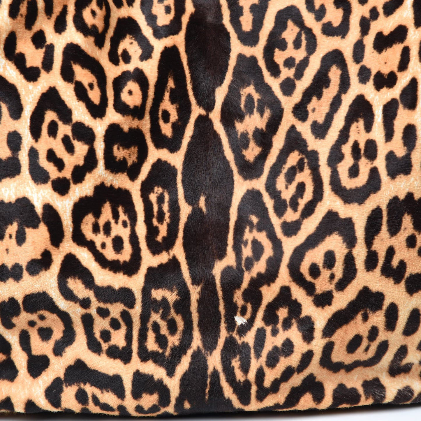 Calf Hair Leopard Print Large Roady Hobo