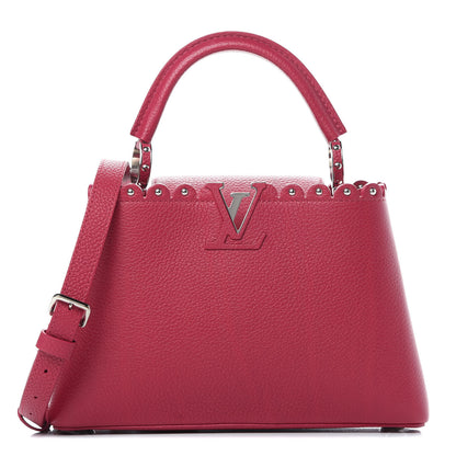 Louis Vuitton Taurillon Lace Croquets Capucines BB Groseille 1 of 11