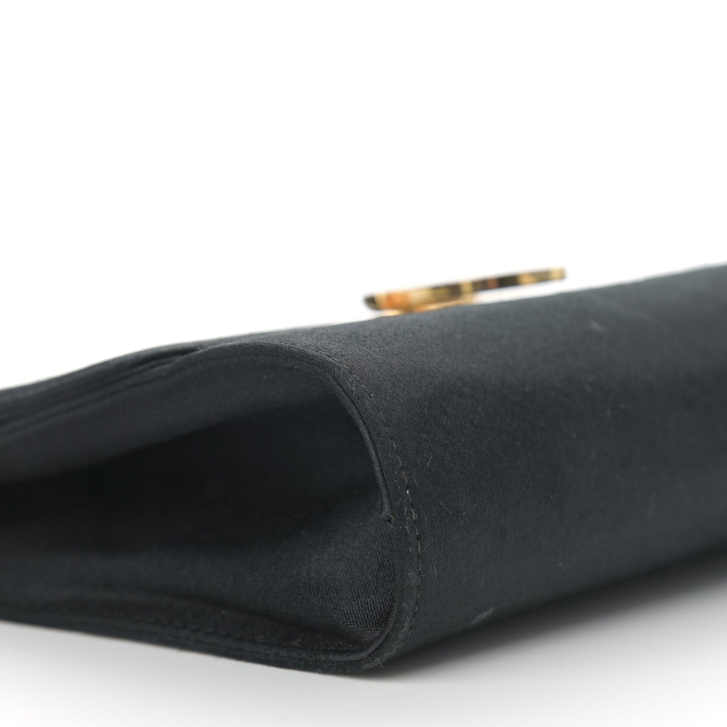 Satin Gancini Chain Crossbody Black