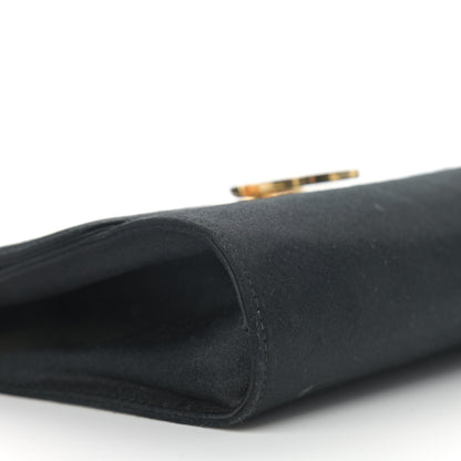 Salvatore Ferragamo Satin Gancini Chain Crossbody Black 8 of 10