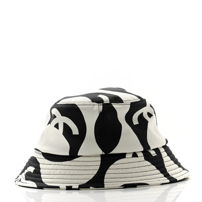Chanel Canvas Bucket Hat M Black White 6 of 8